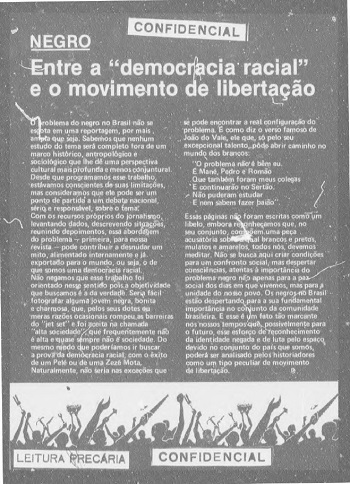 PDF) Raça e nação na origem da política social brasileira: União e  Resistência dos trabalhadores negros