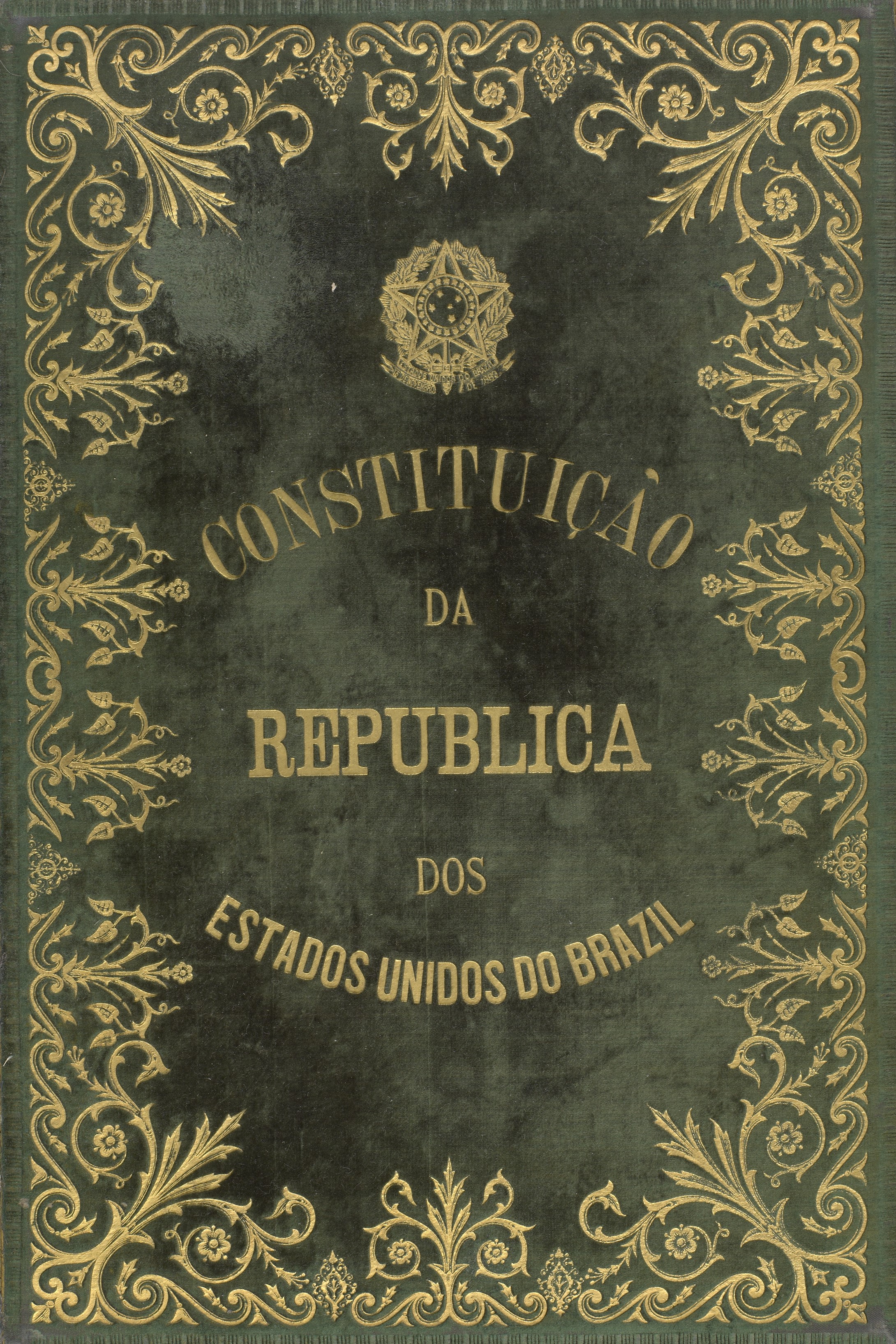 Capa da Constituição de 1891. BR RJANRIO DK C91